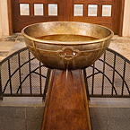 Baptismal font (detail)